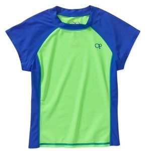 Girls Solid Rash Guards Size XL (14-16)